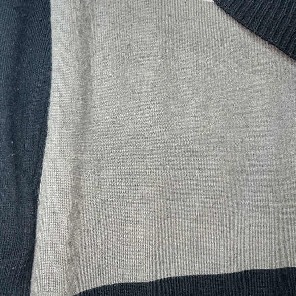 Say What? Sweater Mini Dress Women Size MEDIUM V Neck Button Details Colorblock - Picture 6 of 11